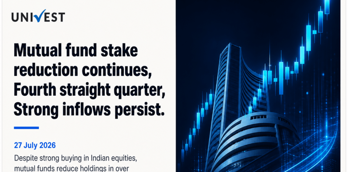 Mutual Fund Stake Reduction Continues in 60 Plus Stocks for Fourth Straight Quarter Despite Strong Inflows