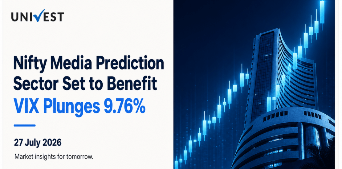 Nifty Media Prediction for Tomorrow, 28 July 2026: Sector Set to Benefit as India VIX Plunges Nearly 10 Percent