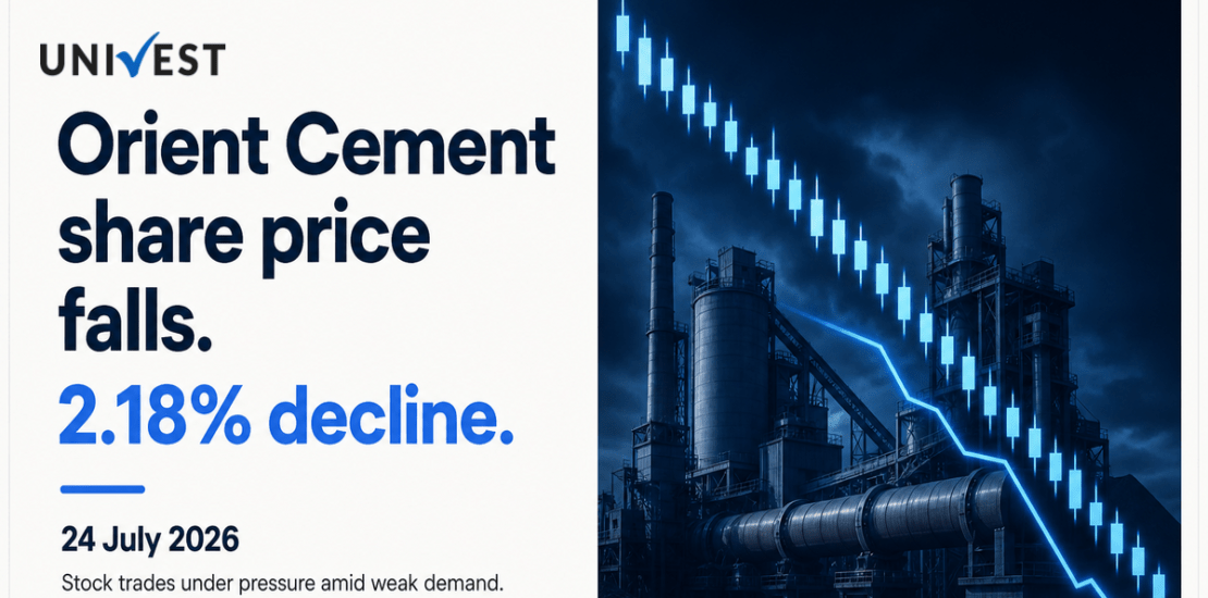 Orient Cement Share Price Falls After Q1 Results, Trades Near Rs 131.42