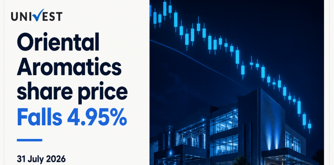 Oriental Aromatics Share Price Falls 4.95% After Q1 Results