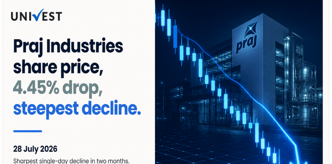 Praj Industries Share Price Falls 4.45 Percent, Its Steepest Drop in Two Months