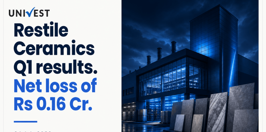 Restile Ceramics Q1 Results FY27: Net Loss at Rs 0.16 Cr for June 2026 Quarter