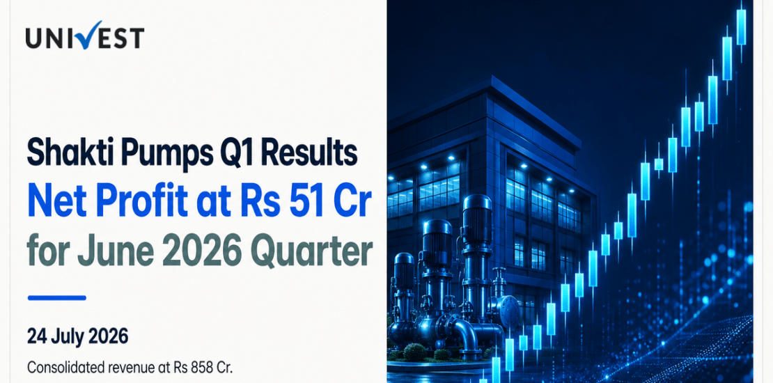 Shakti Pumps Q1 Results FY27: Net Profit at Rs 51 Cr for June 2026 Quarter