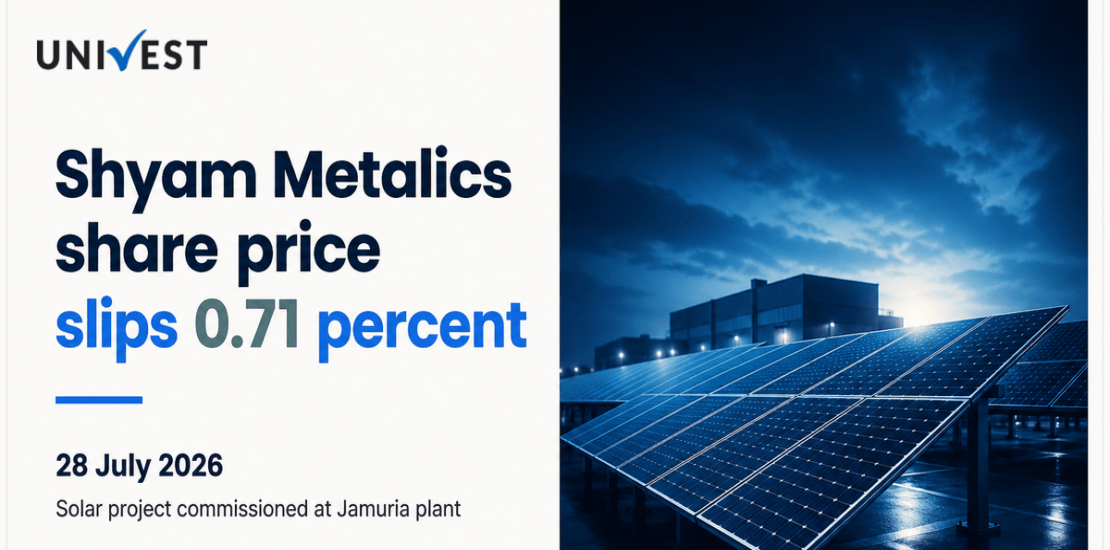 Shyam Metalics Share Price Slips 0.71 Percent as Shyam Sel and Power Commissions 8.90 MWp Solar Project in Jamuria