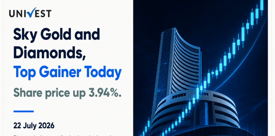 Sky Gold and Diamonds Share Price Rising 3.94 Percent Today, Among Today's Top Gainers