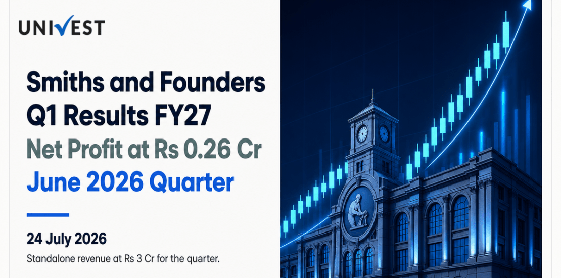 Smiths and Founders Q1 Results FY27: Net Profit at Rs 0.26 Cr for June 2026 Quarter