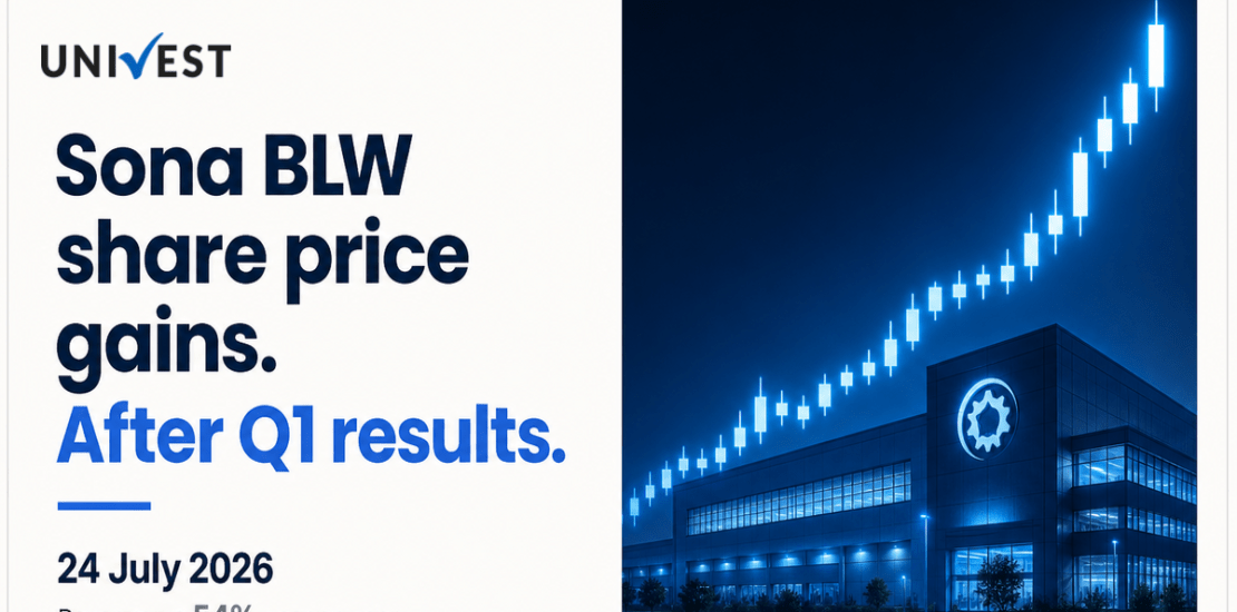 Sona BLW Share Price Gains After Q1 Results, Trades Near Rs 723.00