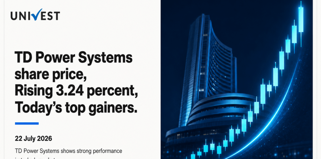TD Power Systems Share Price Rising 3.24 Percent Today, Among Today's Top Gainers
