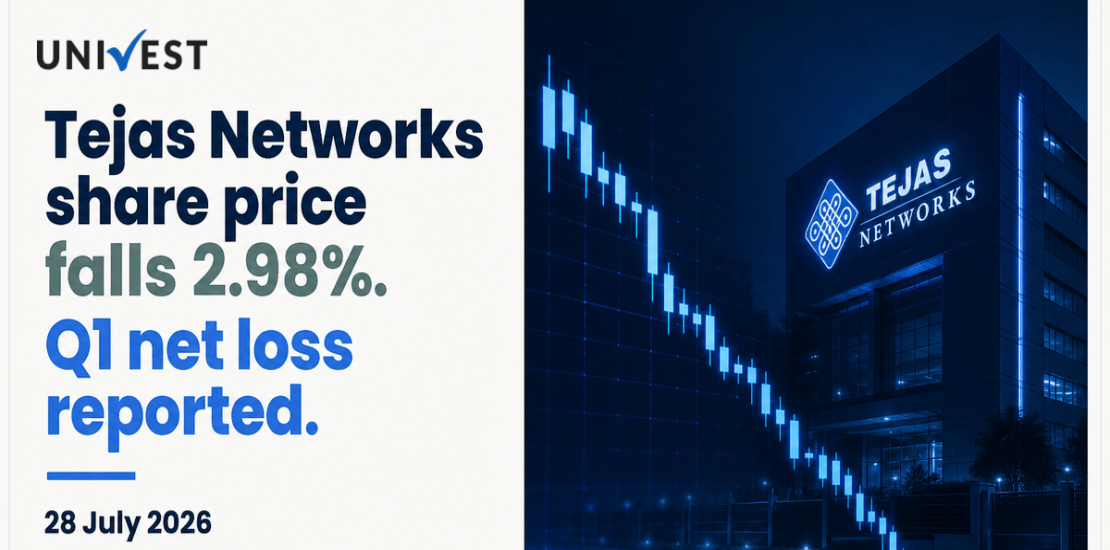 Tejas Networks Share Price Falls 2.98 Percent After Company Reports Q1 Net Loss of Rs 202 Crore