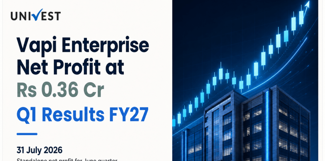 Vapi Enterprise Q1 Results FY27: Net Profit at Rs 0.36 Cr for June 2026 Quarter