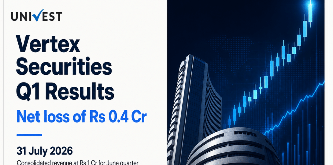 Vertex Securities Q1 Results FY27: Net Loss at Rs 0.4 Cr for June 2026 Quarter