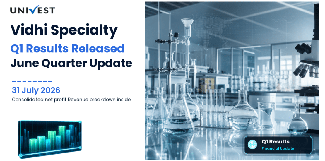 Vidhi Specialty Q1 Results FY27: Net Profit at Rs 17 Cr for June 2026 Quarter