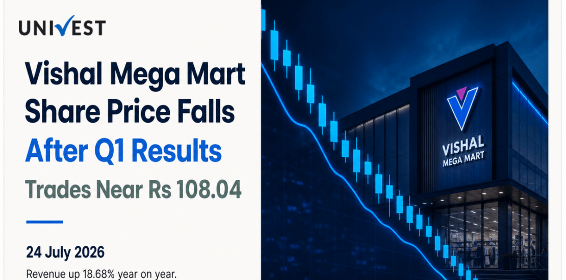 Vishal Mega Mart Share Price Falls After Q1 Results, Trades Near Rs 108.04