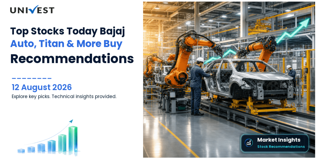10 Stocks to Buy Today on 12 August 2026: Bajaj Auto, Titan, Mazagon Dock, and 7 More Picks With Technical and Fundamental Analysis