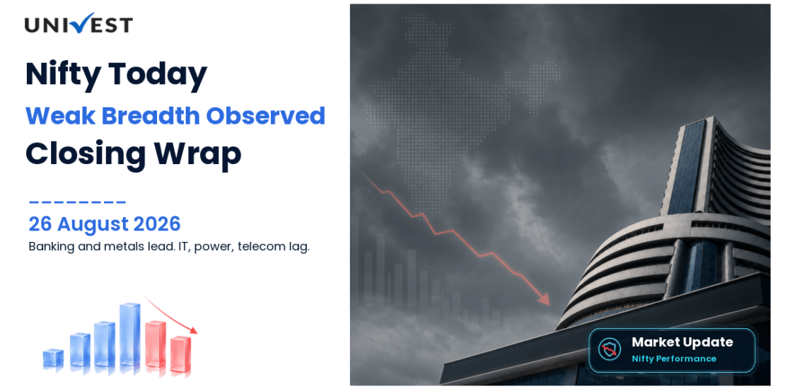 Nifty 50 Today: Closing Bell Wrap for 26 August 2026