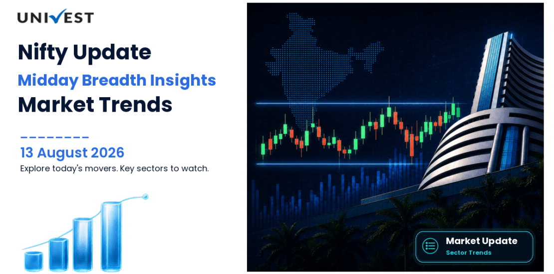 Nifty 50 Today: Midday Breadth, Movers and Sector Trends