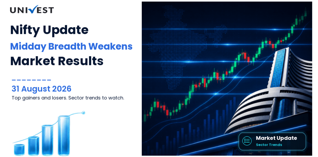 Nifty 50 Today: Midday Breadth Weakens on 31 August 2026