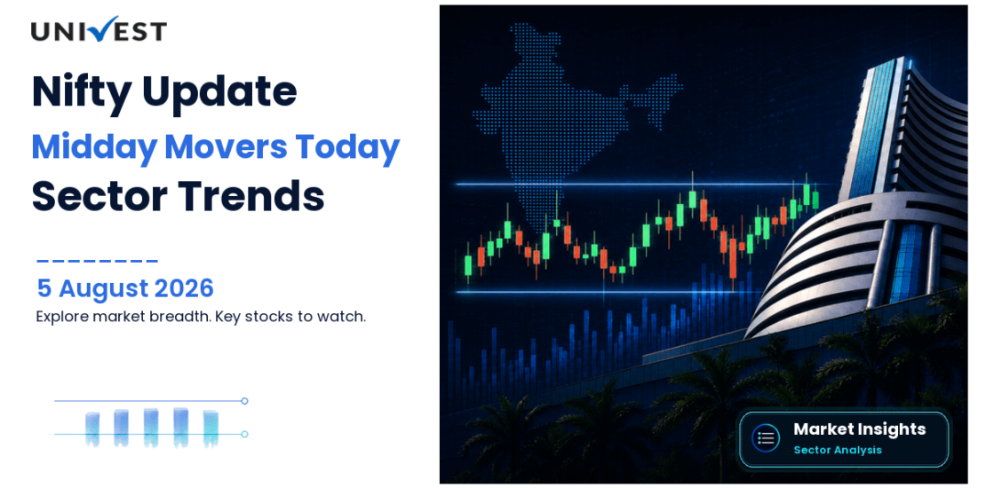 Nifty 50 Today: Midday Movers and Sector Trends, 5 August
