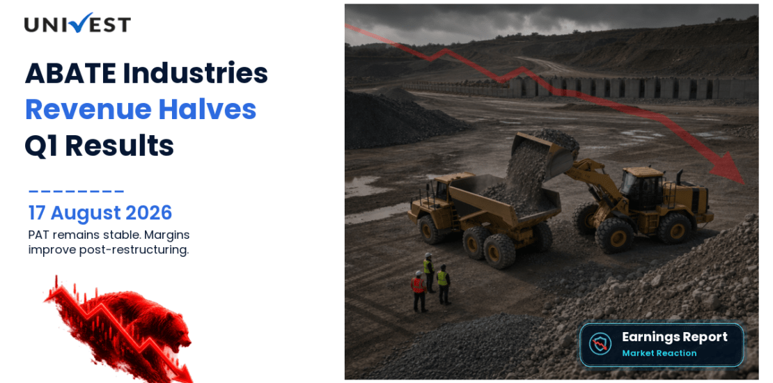 ABATE Industries Q1 FY27 Results: Revenue Halves to Rs 22 Crore, PAT Holds Stable at Rs 2 Crore