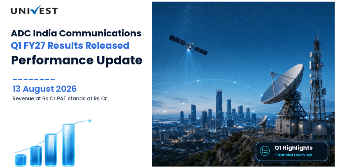 ADC India Communications Q1 FY27 Results: Revenue Rs 63 Cr, PAT Rs 8 Cr and Key Highlights