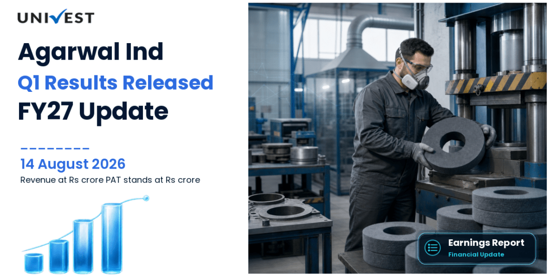 Agarwal Ind Q1 Results FY27: Revenue Rs 433 crore, PAT Rs 10 Crore
