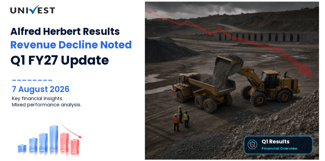 Alfred Herbert Q1 FY27 Results: Revenue Rs 8 Cr, PAT Rs 6.00 Cr and Key Highlights