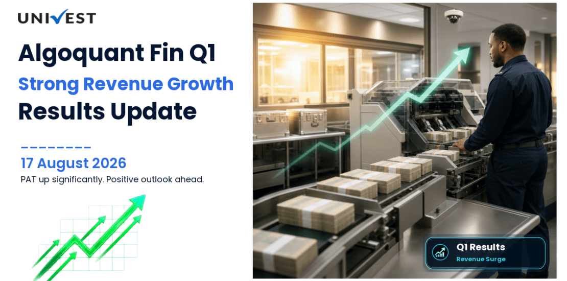 Algoquant Fin Q1 FY27 Results: Revenue Rs 78 Cr, PAT Rs 16 Cr