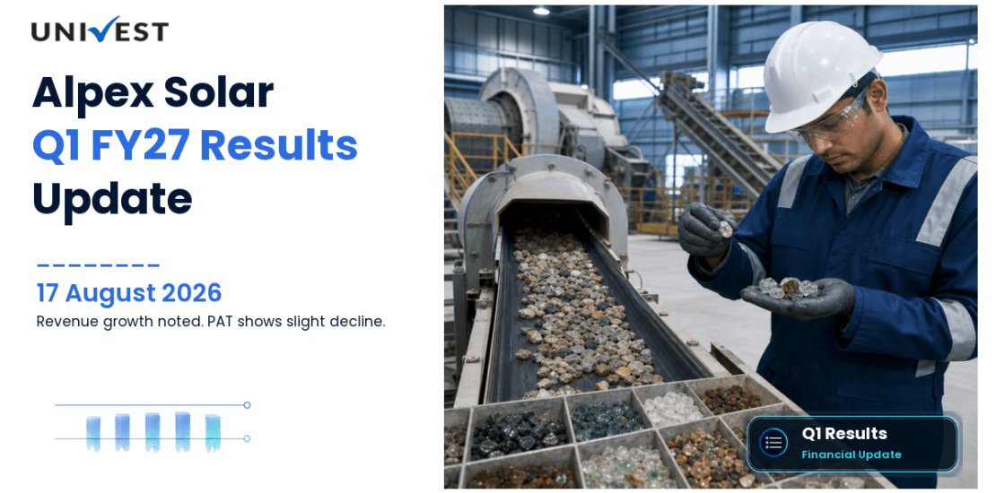 Alpex Solar Q1 FY27 Results: Revenue Rs 503 Cr, PAT Rs 39 Cr