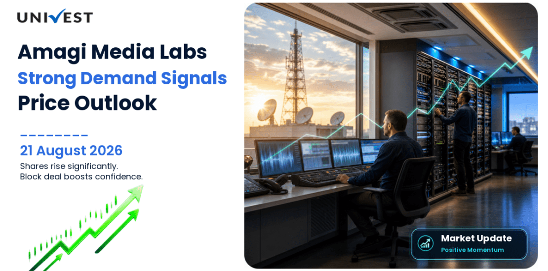 Amagi Media Labs Share Price Rises 4.49% to Rs 602.75 as 1.05 Crore Shares (4.85% Equity) Worth Rs 587 Crore Trade in Block Deal at Rs 560