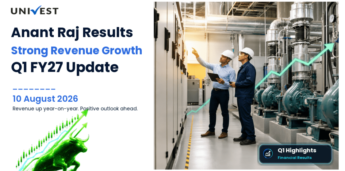 Anant Raj Q1 FY27 Results: Revenue Rs 631 Cr, PAT Rs 146 Cr and Key Highlights