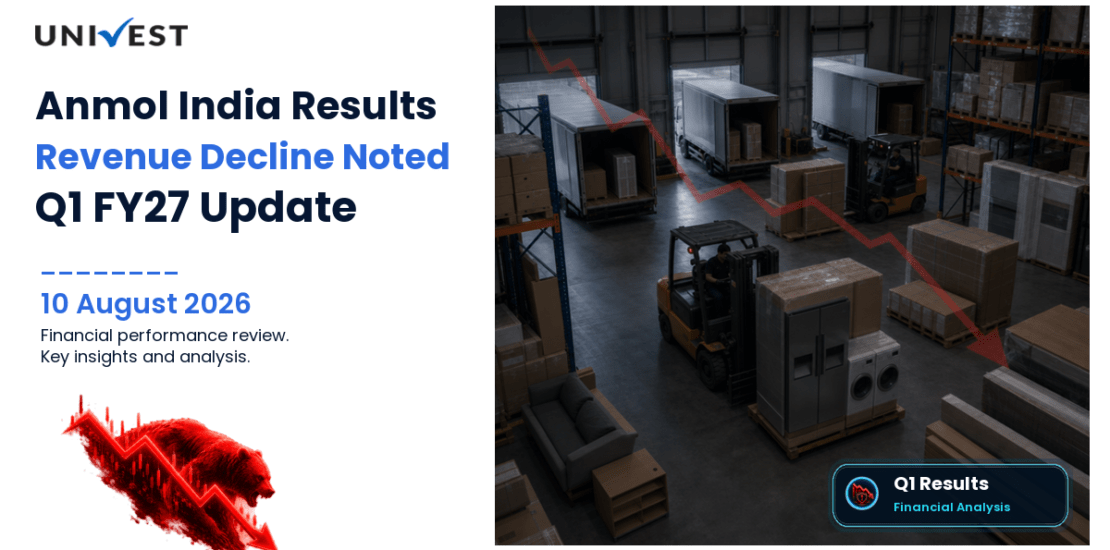 Anmol India Q1 FY27 Results: Revenue Rs 455 Cr, PAT Rs 6.00 Cr and Key Highlights