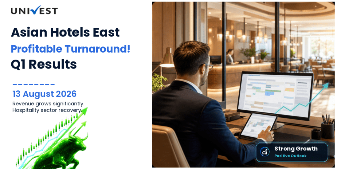 Asian Hotels East Q1 FY27 Results: Revenue Grows 8% to Rs 26 Crore, Turns Profitable With PAT of Rs 4 Crore