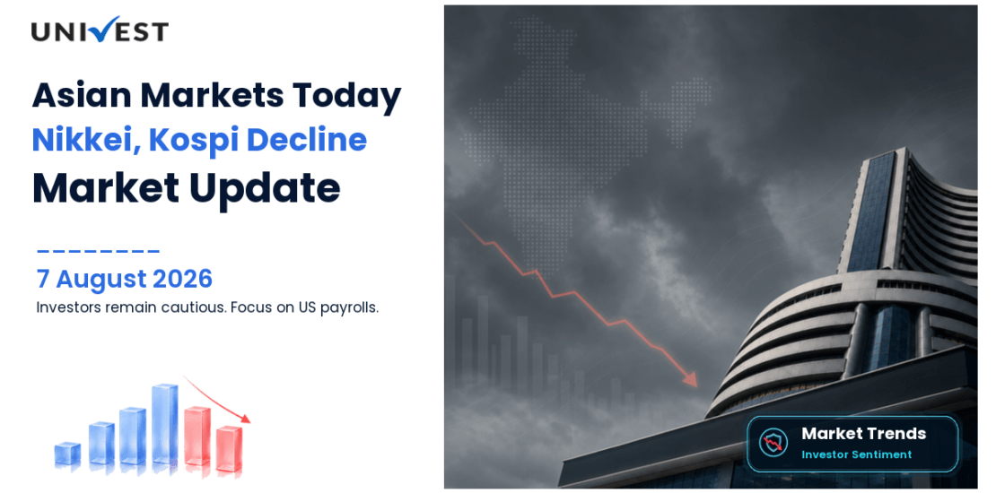 Asian Markets Today 7 Aug 2026: Nikkei, Kospi Fall on NFP Watch