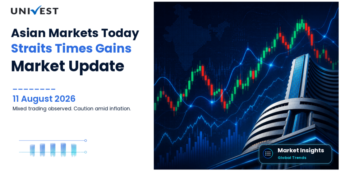 Asian Markets Today on 11 August 2026: Straits Times Gains 1.24 Percent While Taiwan Weighted and Shanghai Trade Lower Amid US Inflation Caution