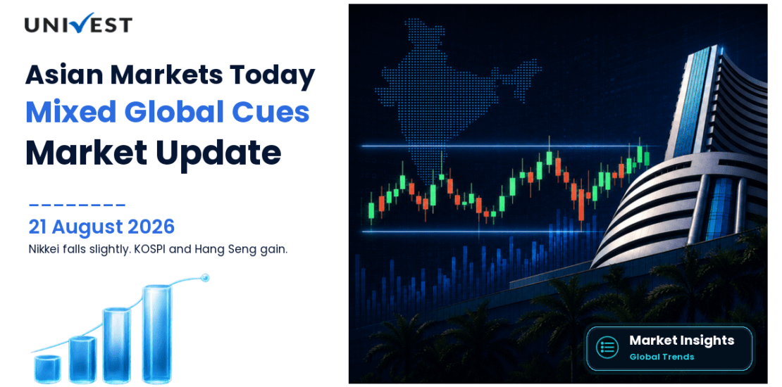 Asian Markets Today August 21, 2026: Nikkei Falls 0.33%, Hang Seng Gains 0.76%, KOSPI Rises 1.05% Amid Mixed Global Cues