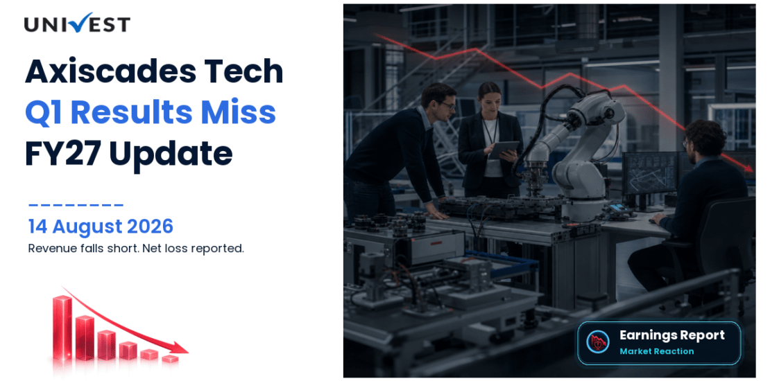 Axiscades Tech Q1 Results FY27: Revenue Rs 183 crore, Net Loss Rs 14 Crore on Consolidated Basis