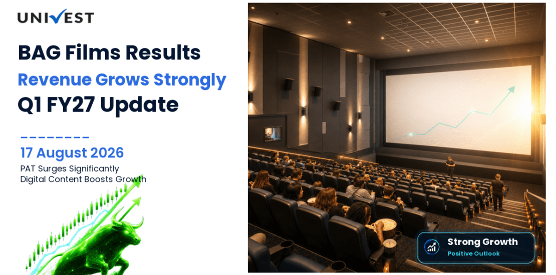 BAG Films Q1 FY27 Results: Revenue Grows 23% to Rs 38 Crore, PAT Surges 59% to Rs 3 Crore