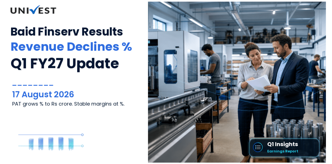 Baid Finserv Q1 FY27 Results: Revenue Falls 9% to Rs 21 Crore, PAT Grows 8% to Rs 4 Crore