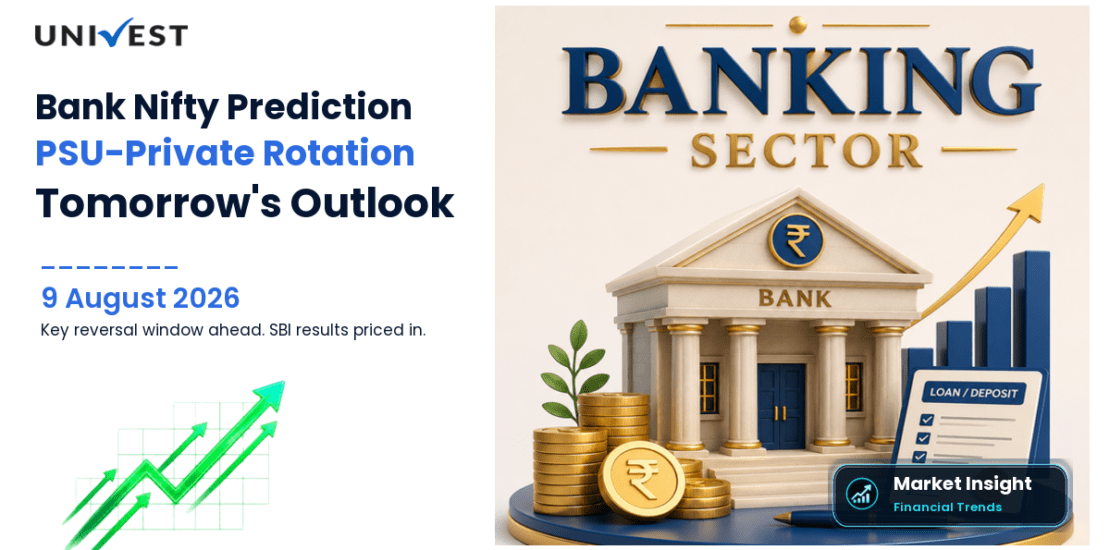 Bank Nifty Prediction for Tomorrow, 10 August 2026: Day 3 of PSU-Private Rotation Is the Highest-Probability Reversal Window as SBI Q1 Result Is Fully Priced