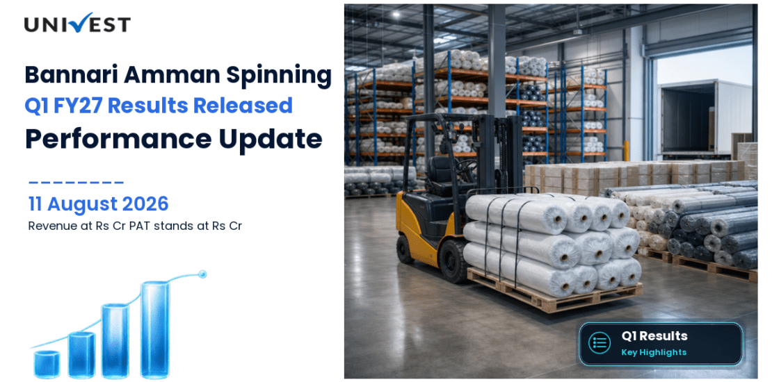 Bannari Amman Spinning Q1 FY27 Results: Revenue Rs 216 Cr, PAT Rs 13 Cr and Key Highlights