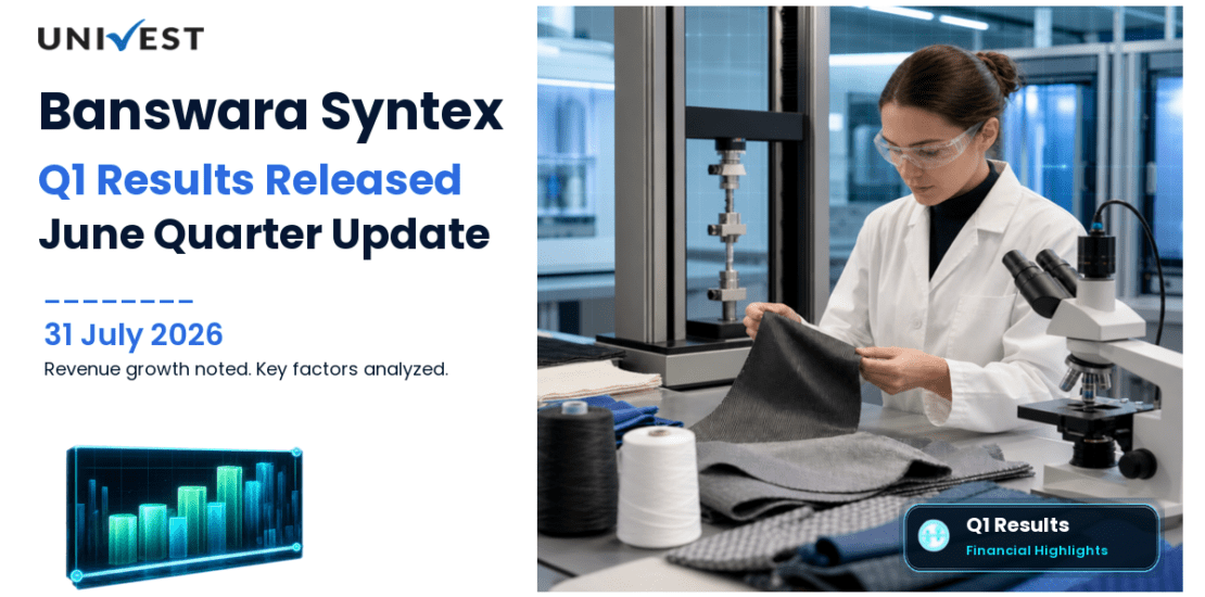 Banswara Syntex Q1 Results FY27: PAT at Rs 3 Cr for June 2026 Quarter