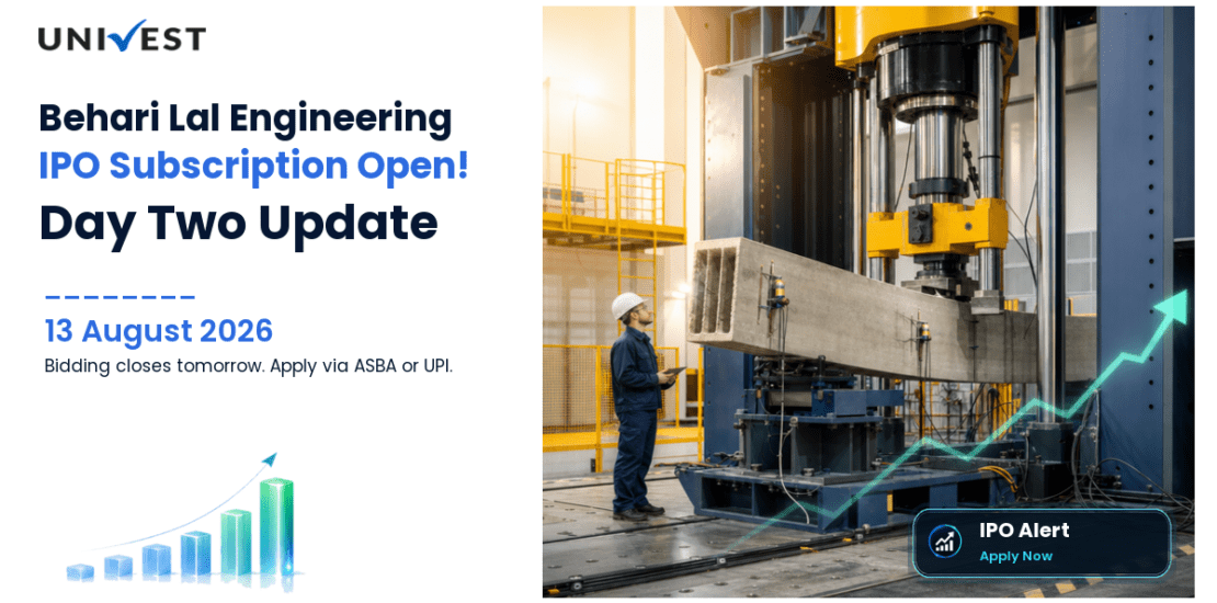 Behari Lal Engineering Initial Public Offering Day 2 Subscription Open 13 August 2026: Engineering Company Closes Bidding on 14 August on BSE SME
