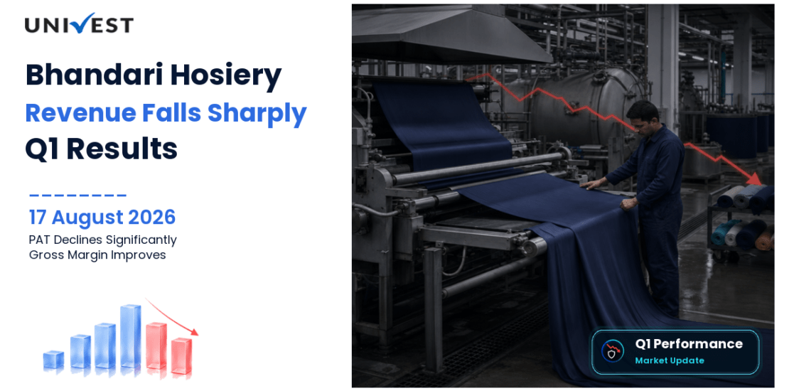 Bhandari Hosiery Q1 FY27 Results: Revenue Falls 19% to Rs 50 Crore, PAT Declines 20% to Rs 1 Crore