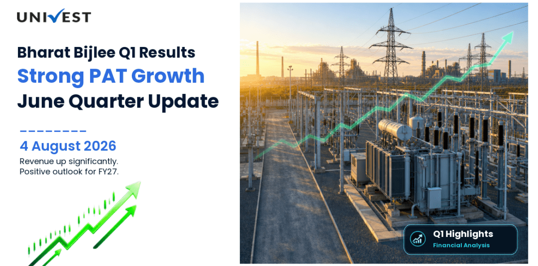 Bharat Bijlee Q1 Results FY27: PAT at Rs 19 Cr for June 2026 Quarter