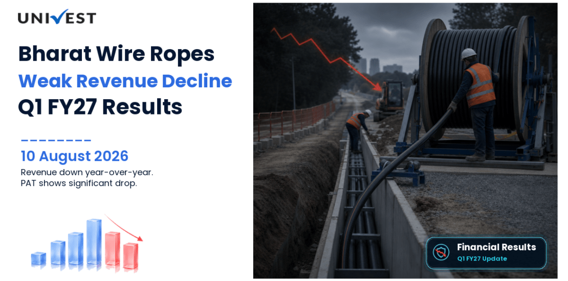 Bharat Wire Ropes Q1 FY27 Results: Revenue Rs 130 Cr, PAT Rs 12 Cr and Key Highlights