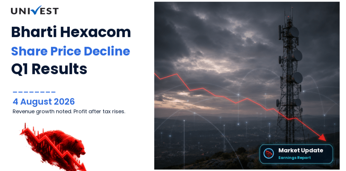 Bharti Hexacom Share Price Falls 1.76% After Q1 FY27 Results on 4 August 2026