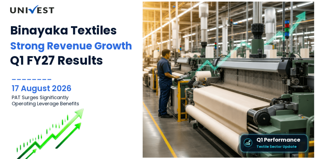 Binayaka Textiles Q1 FY27 Results: Revenue Grows 15% to Rs 53 Crore, PAT Surges 147% to Rs 38 Lakh