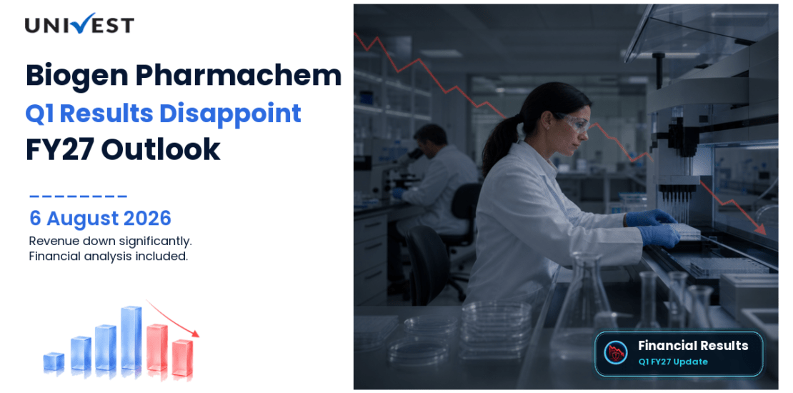 Biogen Pharmachem Q1 Results FY27: PAT at Rs 22 Lakh for June 2026 Quarter