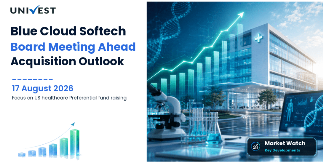 Blue Cloud Softech Share Price in Focus as Board Meeting on 24 August Considers US Healthcare Sector Acquisition and Preferential Fund Raising on 17 August 2026