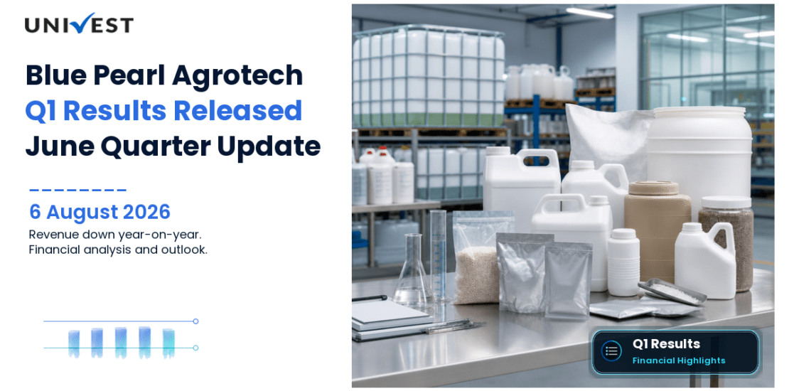 Blue Pearl Agrotech Q1 Results FY27: PAT at Rs 28 Lakh for June 2026 Quarter